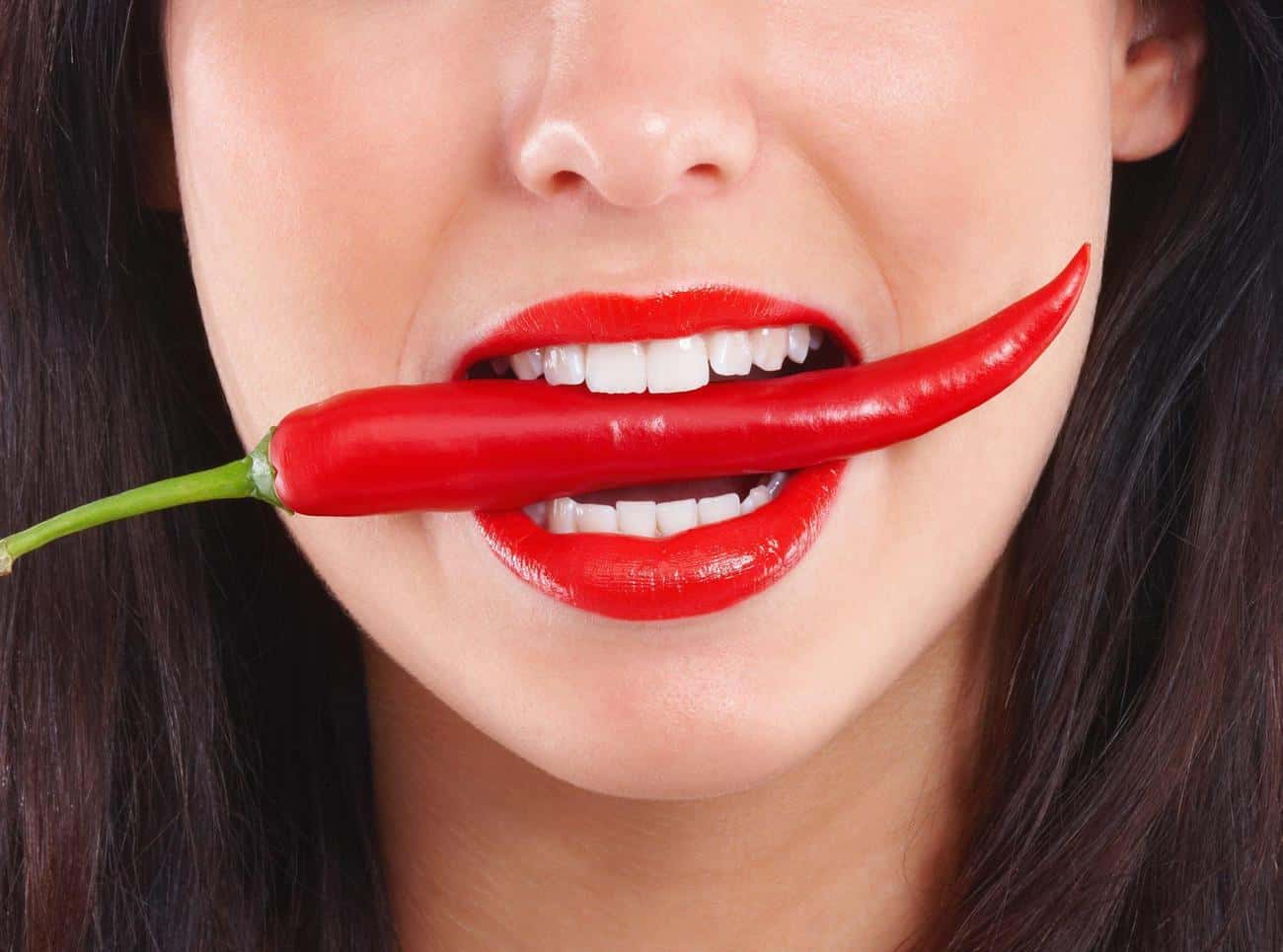 Close-up of a smile with immediate whitening results after treatment Basildon