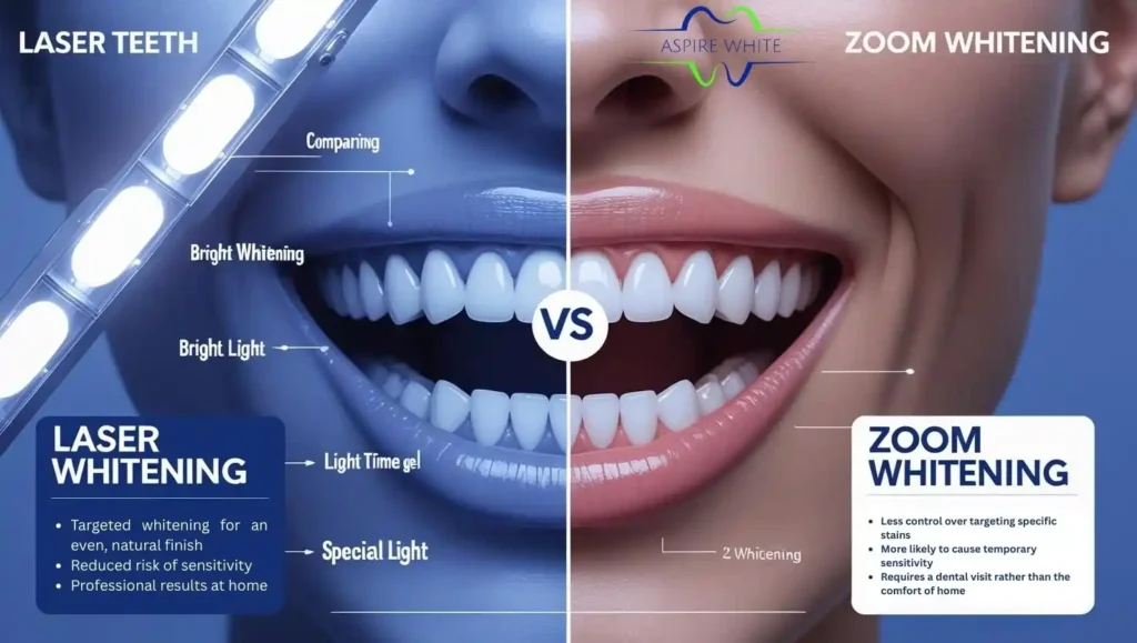 Laser Teeth Whitening vs. Zoom Whitening Basildon